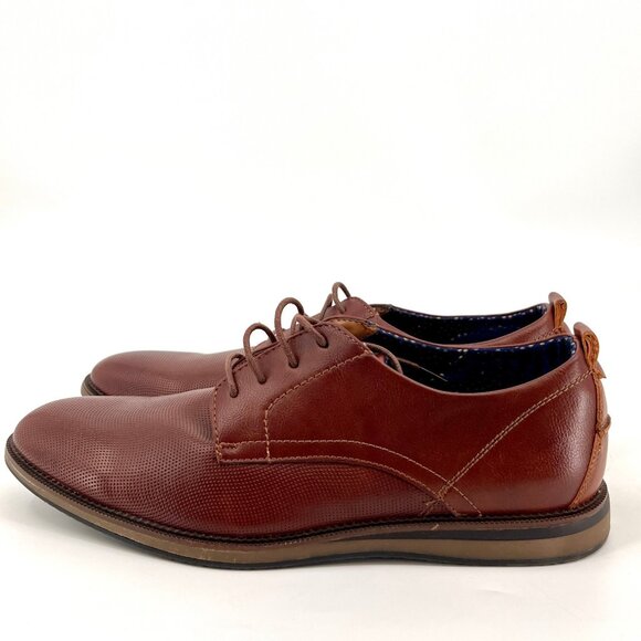 Madden Men Hainz Oxford Shoes Size 12 Brown PU Upper Lace-Up Dress Shoes - Picture 4 of 15